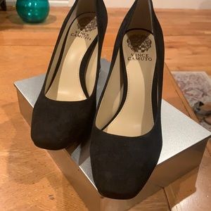 Vince Camuto Black Suede Pumps